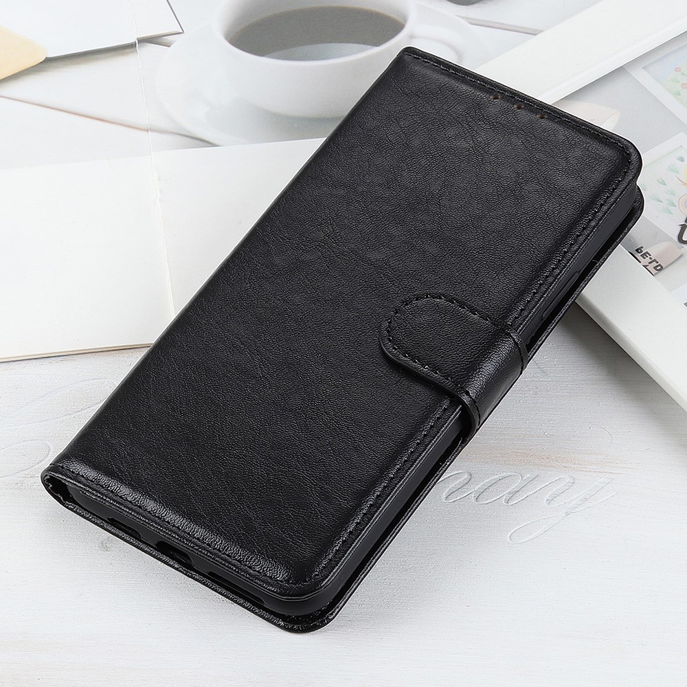 Crazy Horse Leather Shell with Wallet Stand Case for Samsung Galaxy A41 (Global Version) - Black-10