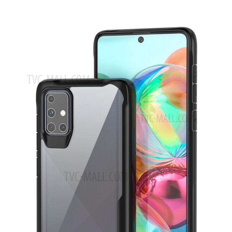 Shock Absorption PC + TPU Hybrid Case Phone Shell for Samsung Galaxy A71 5G SM-A716 - Black-2