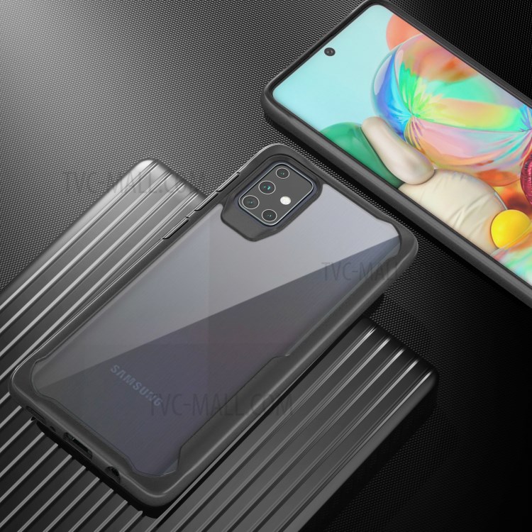 Shock Absorption PC + TPU Hybrid Case Phone Shell for Samsung Galaxy A71 5G SM-A716 - Black-6