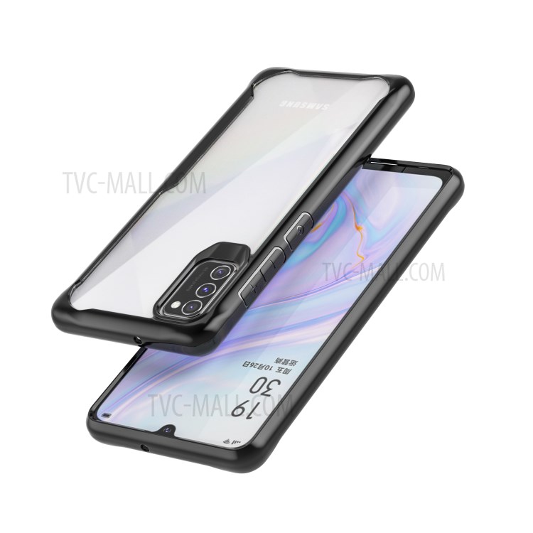 Shock Absorption PC + TPU Combo Cover for Samsung Galaxy A41 (Global Version) - Black-1