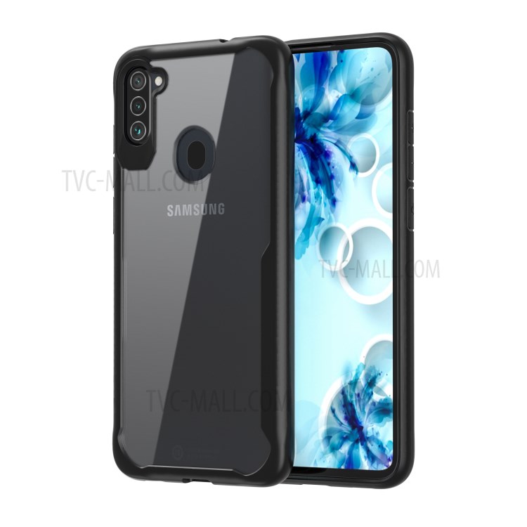 Shock Absorption PC + TPU Hybrid Phone Case for Samsung Galaxy A11 - Black-5