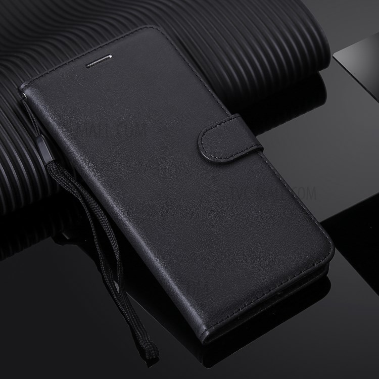 Wallet Leather Stand Phone Case for Samsung Galaxy A01 - Black-11