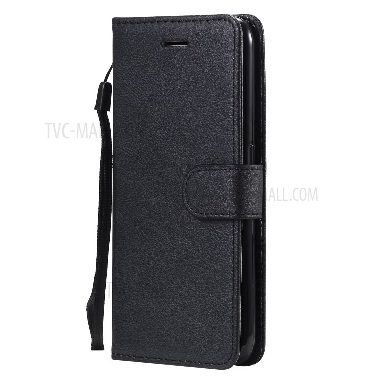 Wallet Leather Stand Phone Case for Samsung Galaxy A01 - Black-2