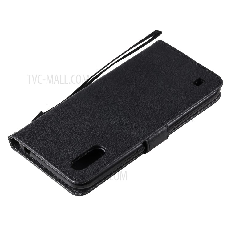 Wallet Leather Stand Phone Case for Samsung Galaxy A01 - Black-6