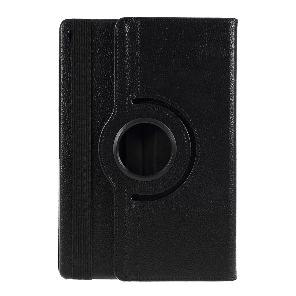 Litchi Textura 360 ° Caixa de Couro Giratório Para Samsung Galaxy Tab S6 Lite P610/P615/S6 Lite (2022) - Preto