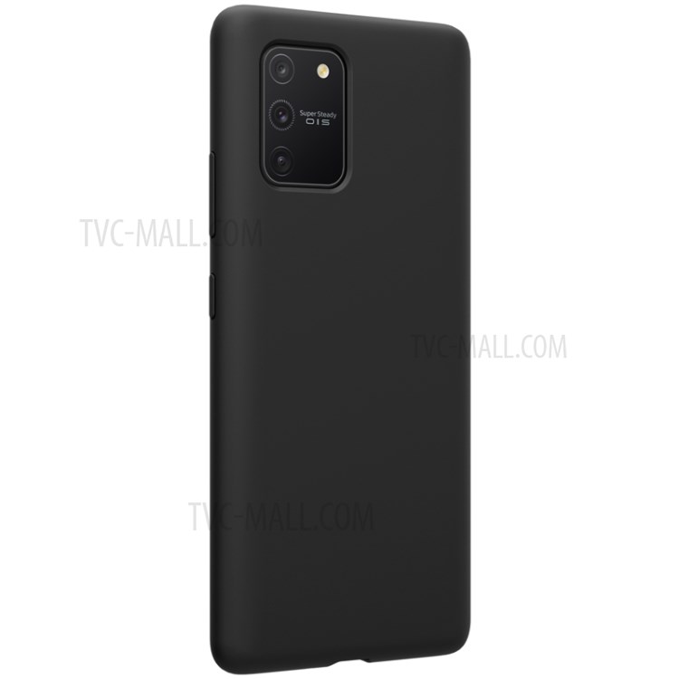 NILLKIN Flex Pure Series Liquid Silicone Soft Case for Samsung Galaxy S10e - Black-2