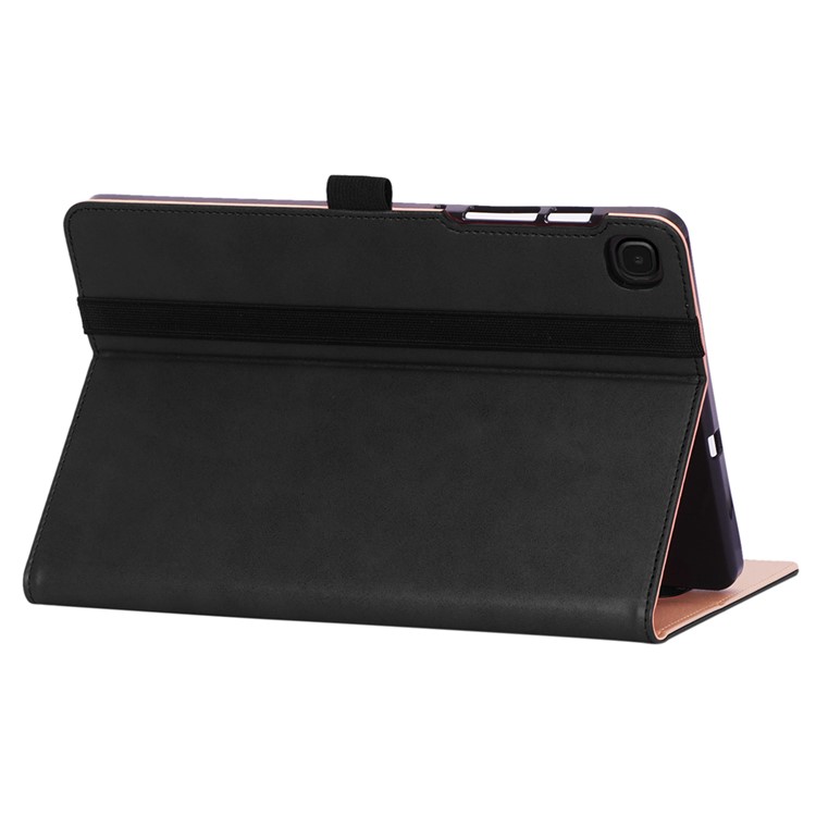 WY-2099 Case de Tableta de Mano de Cuero de Estilo de Negocio Con Ranuras Para Tarjetas Para Samsung Galaxy Tab S6 Lite/S6 Lite (2022) - Negro