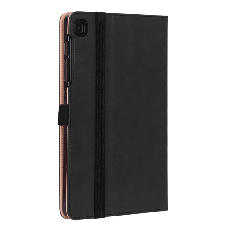 WY-2099 Business Style Leather Handheld Case Com Slots de Cartão Para Samsung Galaxy Tab S6 Lite/S6 Lite (2022) - Preto