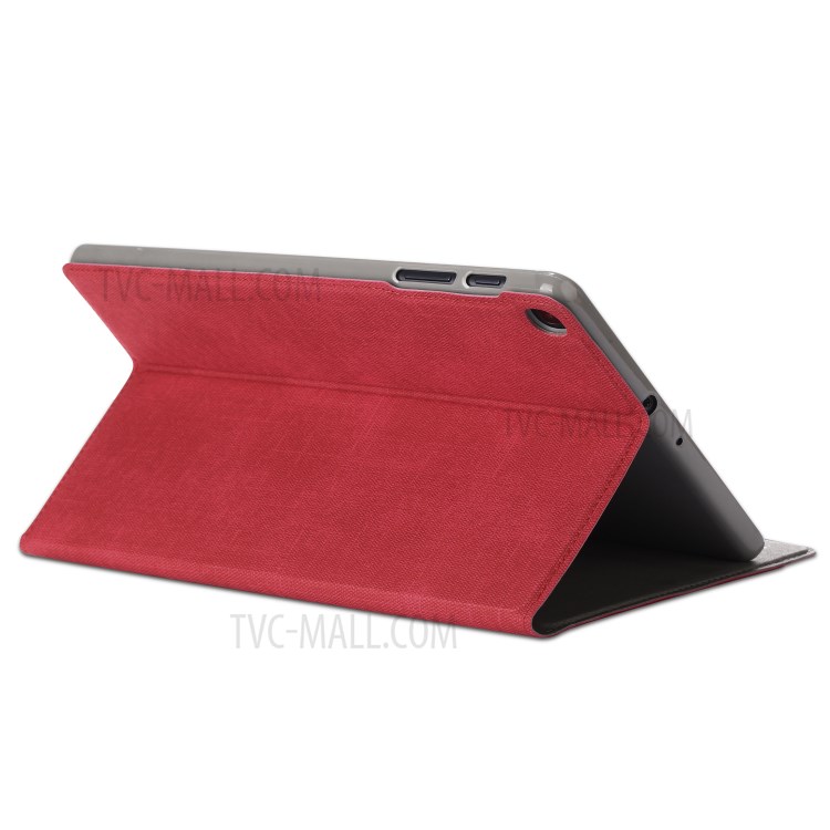 Business Style PU Leather + TPU Tablet Case for Samsung Galaxy Tab A 10.1 (2019) T510 T515 - Red-6