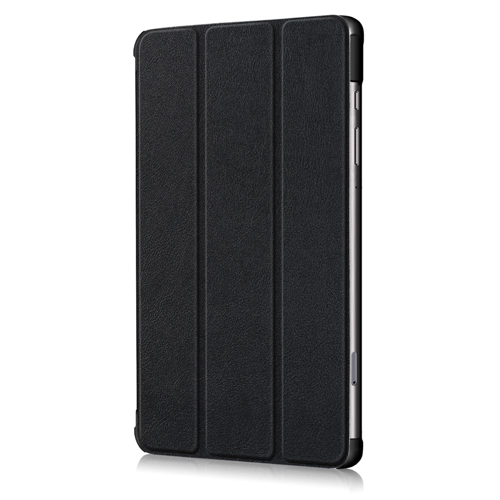 Tri-fold Stand Leather Smart Case for Samsung Galaxy Tab S6 Lite P610/P615 - Black-4