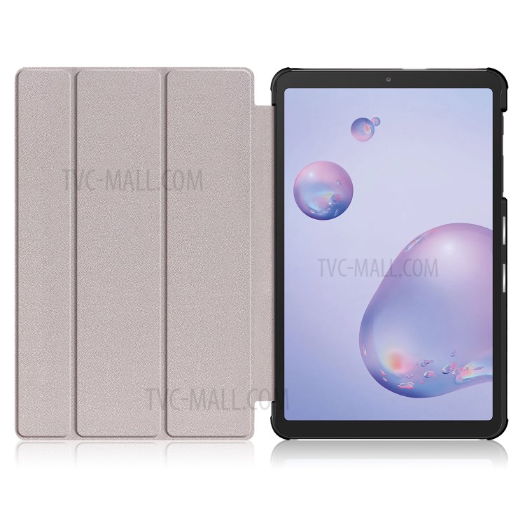 Patterned Tri-fold Stand Auto Sleep/Wake Leather Cover Case for Samsung Galaxy Tab A 8.4 (2020) - Almond Tree in Blossom-11