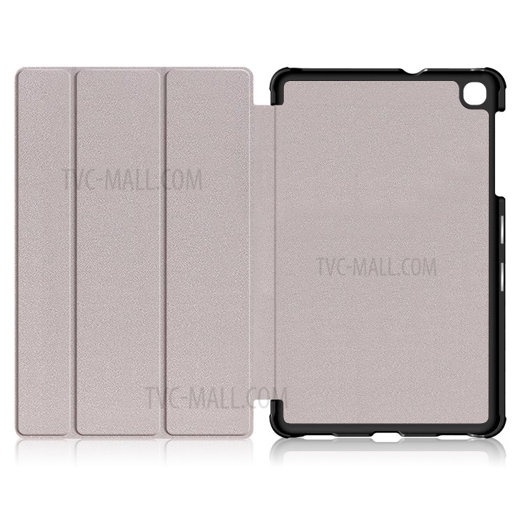Patterned Tri-fold Stand Auto Sleep/Wake Leather Cover Case for Samsung Galaxy Tab A 8.4 (2020) - Almond Tree in Blossom-12