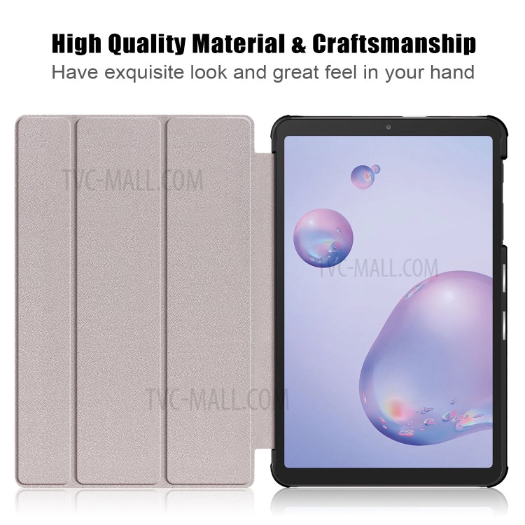Patterned Tri-fold Stand Auto Sleep/Wake Leather Cover Case for Samsung Galaxy Tab A 8.4 (2020) - Almond Tree in Blossom-9