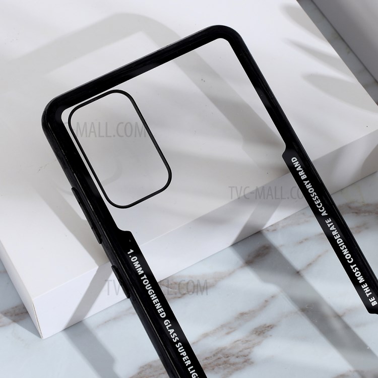 Protective Clear PC Back + Silicone Frame Phone Cover for Samsung Galaxy S20 Plus - Black-2