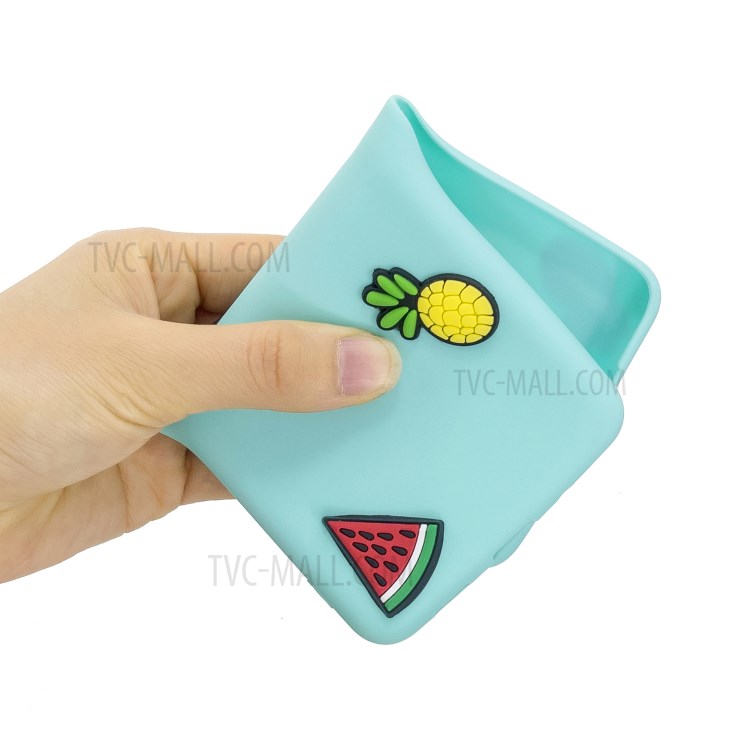 3D Cartoon Pattern Soft TPU Cell Phone Case for Samsung Galaxy S20 Plus - Watermelon/Pineapple-5