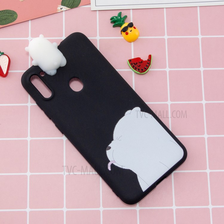 3D Doll Decor Soft TPU Phone Cover for Samsung Galaxy A11 - Bear-6