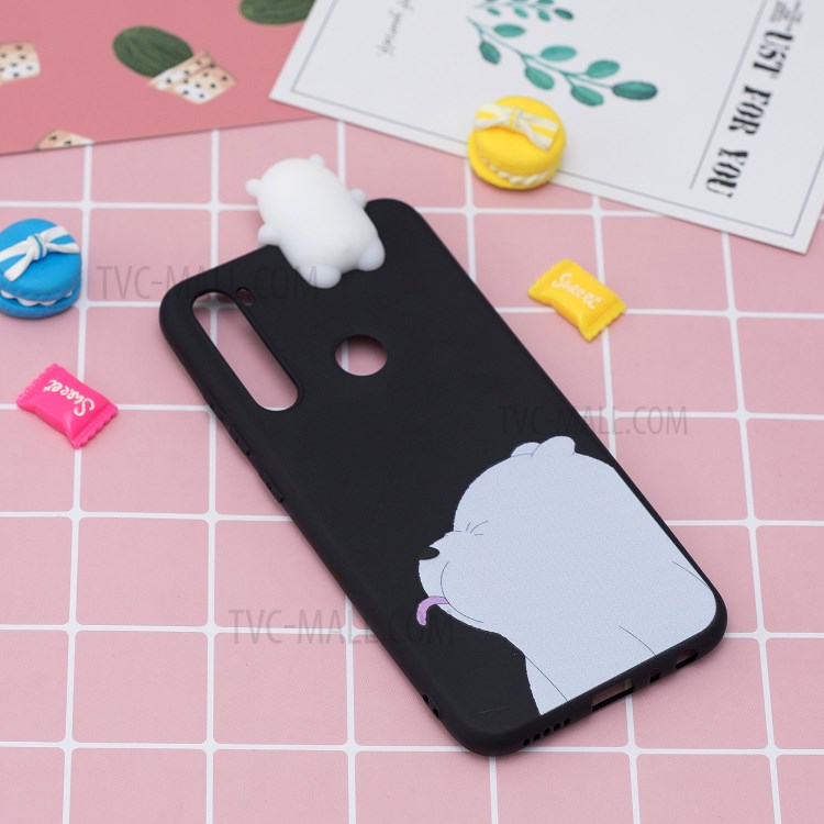 3D Doll Decor Soft TPU Phone Cover for Samsung Galaxy A21 - Bear-7