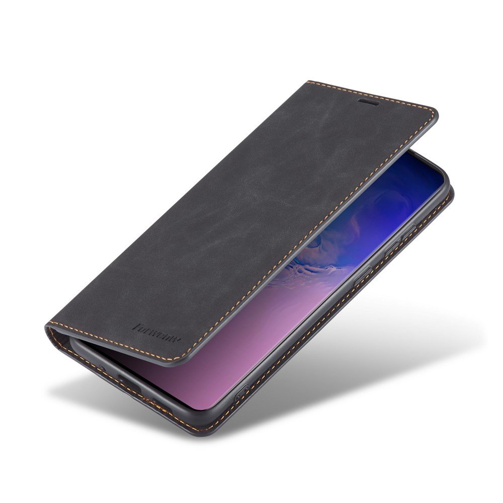 FORWENW Fantasy Series Silky Touch Wallet Leather Shell for Samsung Galaxy S10 5G - Black-2