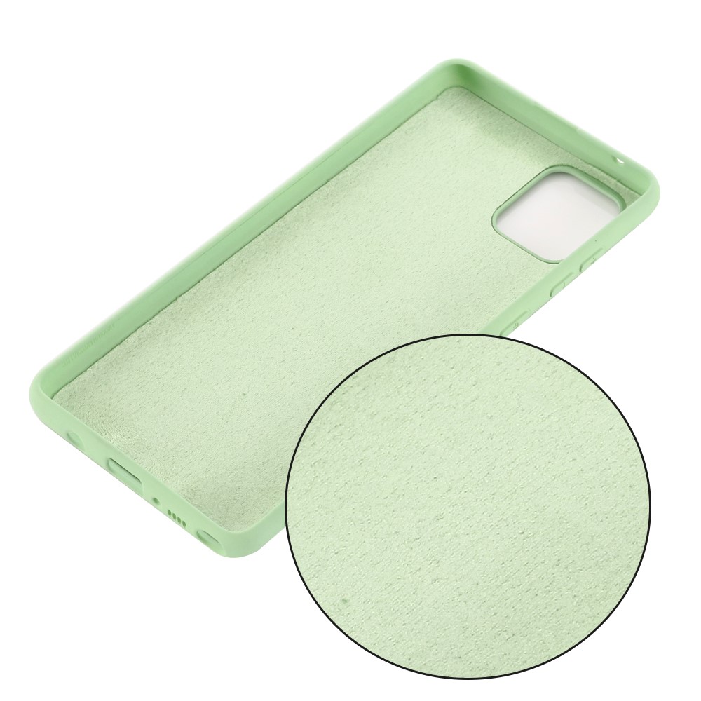 Custodia al Silicone Liquido a Prova di Shock Per Samsung Galaxy A81/Note 10 Lite - Verde