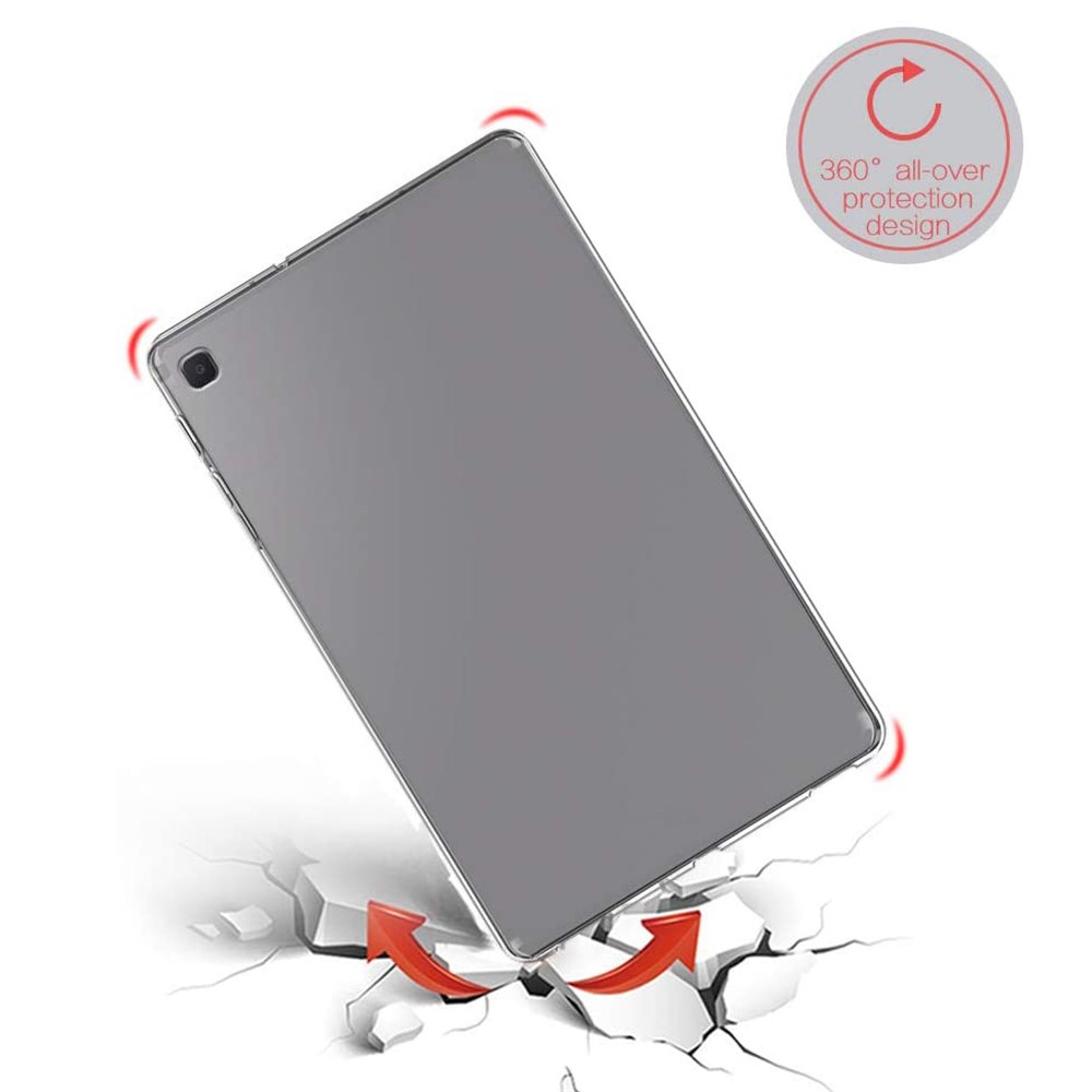 Caixa de Comprimido TPU Fosco Para Samsung Galaxy Tab S6 Lite/S6 Lite (2022) - Transparente