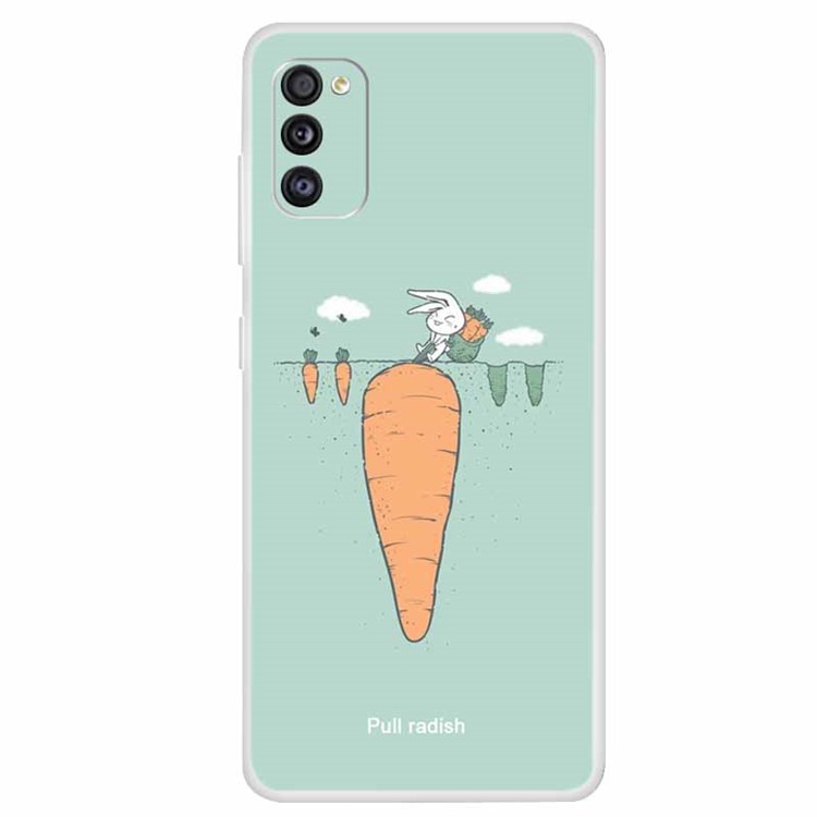 Pattern Printing Soft TPU Case Accessory for Samsung Galaxy A41 (Global Version) - Rabbit-1