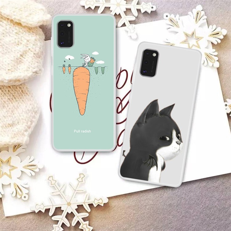 Pattern Printing Soft TPU Case Accessory for Samsung Galaxy A41 (Global Version) - Rabbit-2