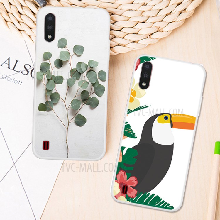 Pattern Printing Soft TPU Case Accessory for Samsung Galaxy A01 - Bird-2