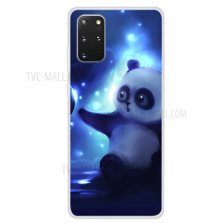 Pattern Printing TPU Case for Samsung Galaxy S20 Plus - Panda-1