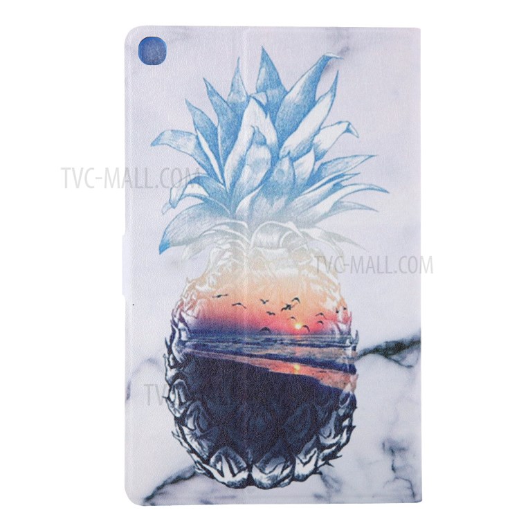 Pattern Printing Card Slots Flip Leather Tablet Case for Samsung Galaxy Tab A 8.0 Wi-Fi (2019) SM-T290/T295 - Pineapple-8