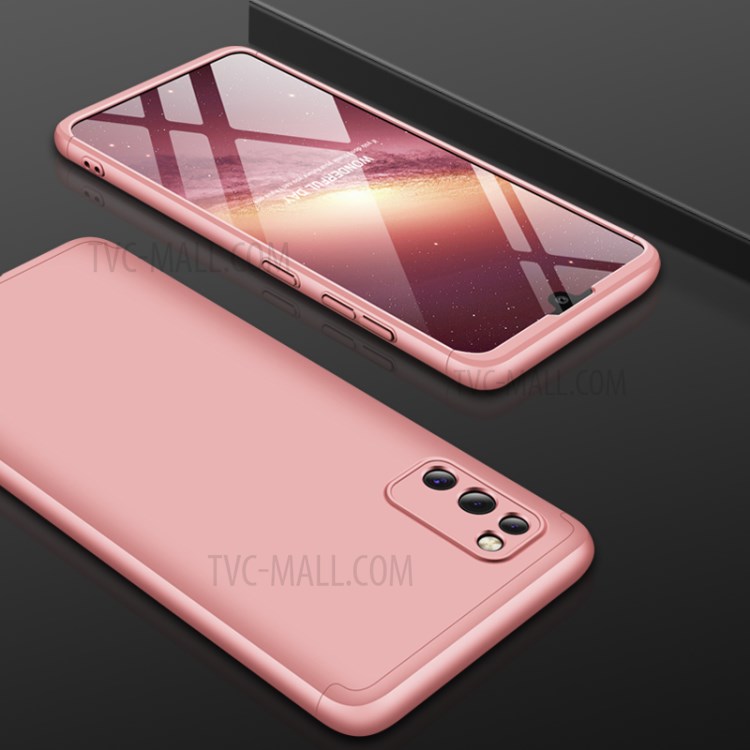 GKK Detachable 3-Piece Matte Hard PC Phone Case for Samsung Galaxy A41 (Global Version) - Rose Gold-1