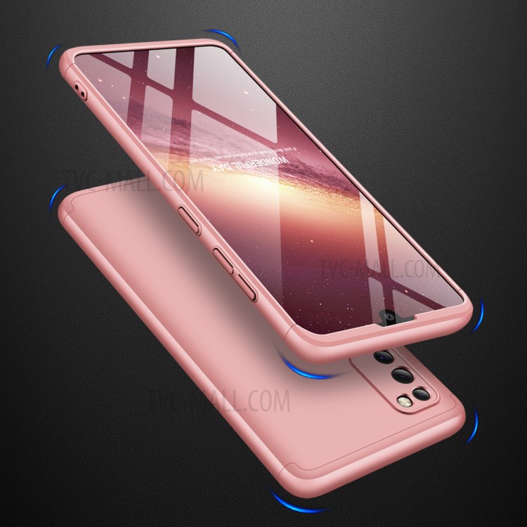 GKK Detachable 3-Piece Matte Hard PC Phone Case for Samsung Galaxy A41 (Global Version) - Rose Gold-2