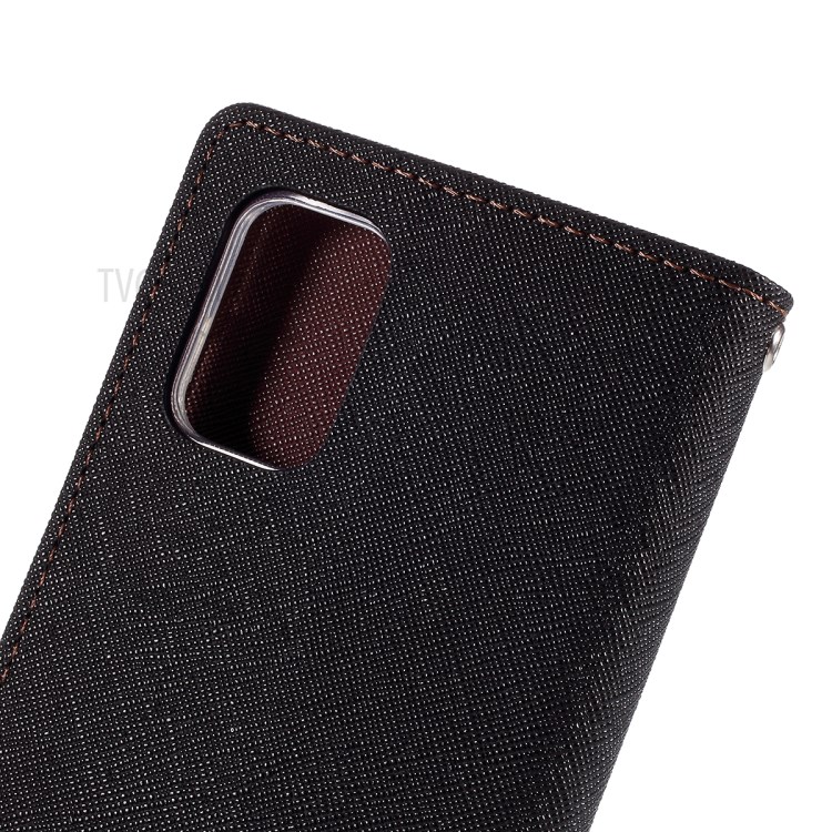 MERCURY GOOSPERY Leather Wallet Stand Case for Samsung Galaxy A71 SM-A715 - Black-4