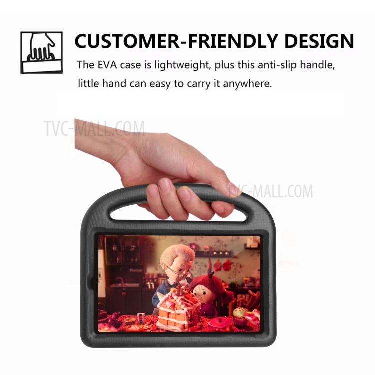 Sparrow Style Shockproof Kickstand EVA Table Case for Samsung Galaxy Tab A 8.4 (2020) - Black-6