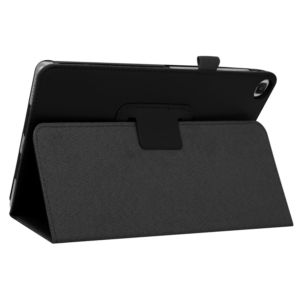 Litchi Texture Leather Stand Tablet Case for Samsung Galaxy Tab S6 Lite - Black-6