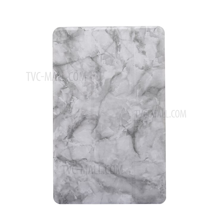 Marble Pattern Tri-fold Leather Stand Tablet Case for Samsung Galaxy Tab S6 Lite P610/P615 - Grey-2