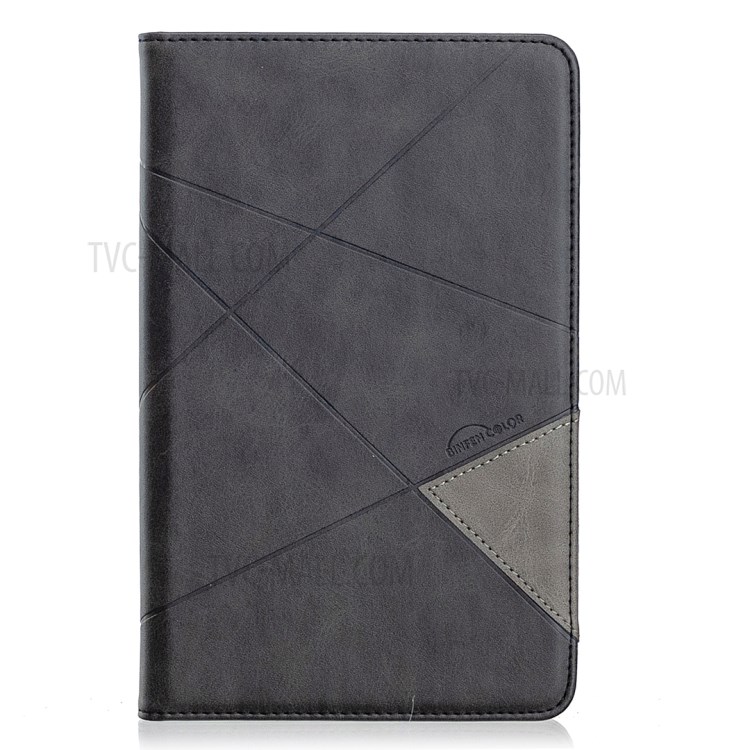 Geometric Pattern Stand Leather Smart Case for Samsung Galaxy Tab A 8.4 (2020) T307 - Black-2