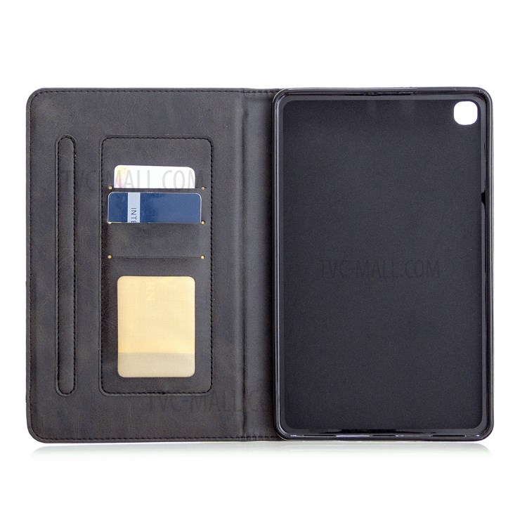 Geometric Pattern Stand Leather Smart Case for Samsung Galaxy Tab A 8.4 (2020) T307 - Black-4