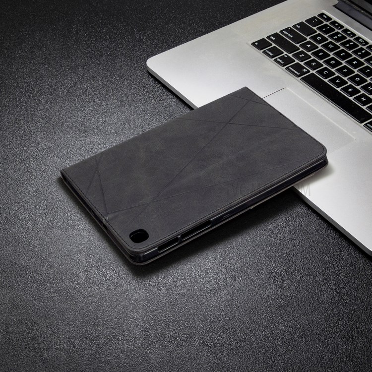 Geometric Pattern Stand Leather Smart Case for Samsung Galaxy Tab A 8.4 (2020) T307 - Black-8