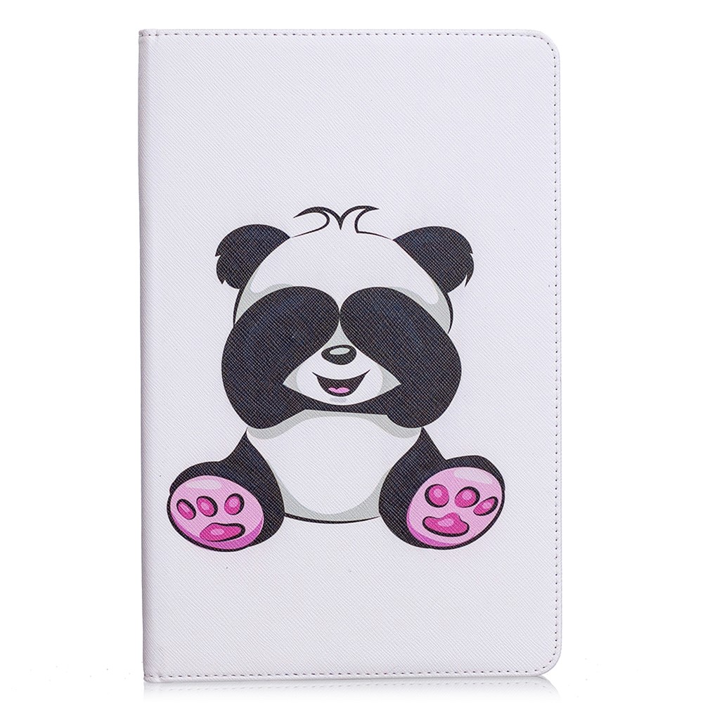 Pattern Printing Flip Leather Wallet Tablet Shell for Samsung Galaxy Tab S6 Lite SM-P610/P615 - Panda-2