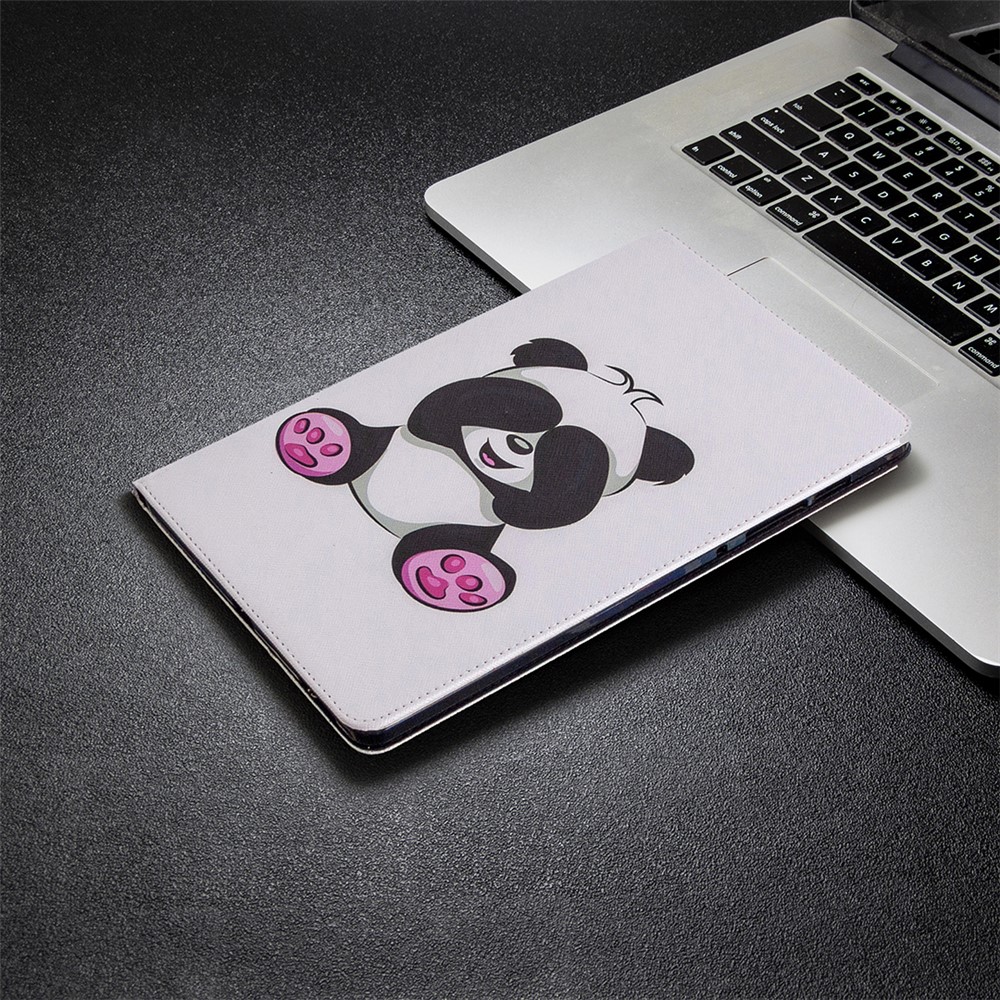 Pattern Printing Flip Leather Wallet Tablet Shell for Samsung Galaxy Tab S6 Lite SM-P610/P615 - Panda-7