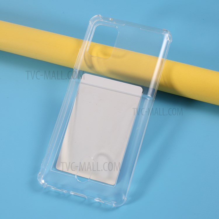 Drop-resistant Card Slot TPU Phone Case Cover for Samsung Galaxy A51 5G SM-A516-3