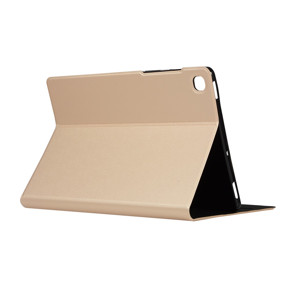 PU Leather Stand Tablet Protective Case for Samsung Galaxy Tab S6 Lite SM-P610 (Wi-Fi) - Gold-5