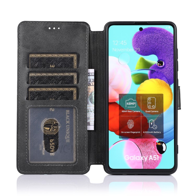 Extreme Series TPU + PU Leather Protective Shell for Samsung Galaxy A51 SM-A515 - Black-3