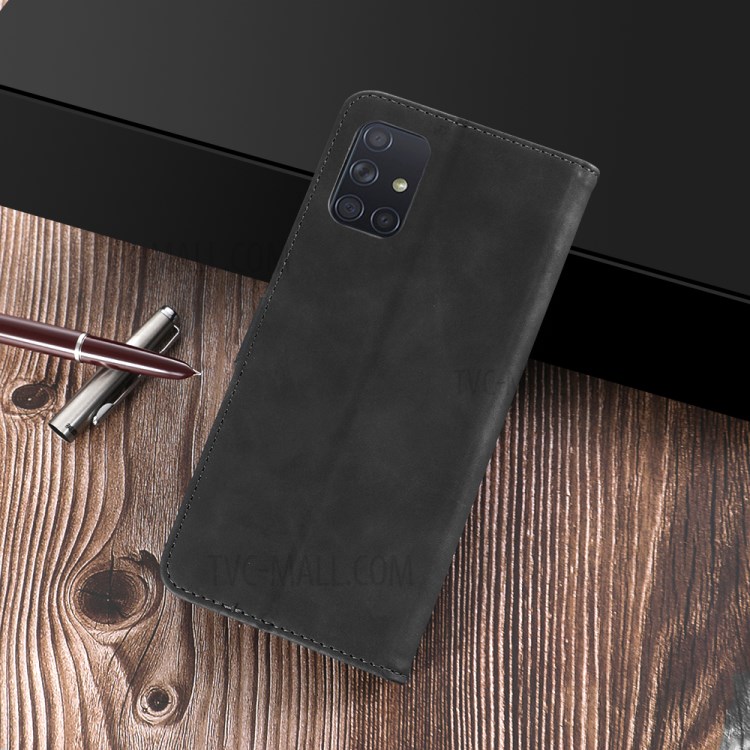 DIAOBAOLEE Leather Wallet Case for Samsung Galaxy A51 SM-A515 - Black-8