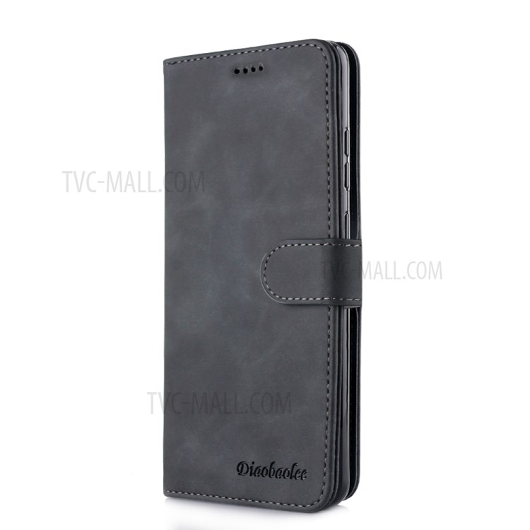 DIAOBAOLEE Wallet Leather Stylish Case for Samsung Galaxy S20 - Black-2