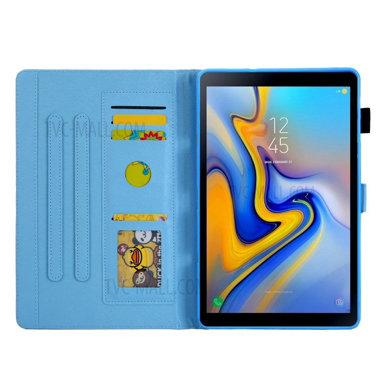Pattern Printing Card Slot Flip Leather Cover for Samsung Galaxy Tab A 8.4 (2020) SM-T307 - Metal Butterflies-7