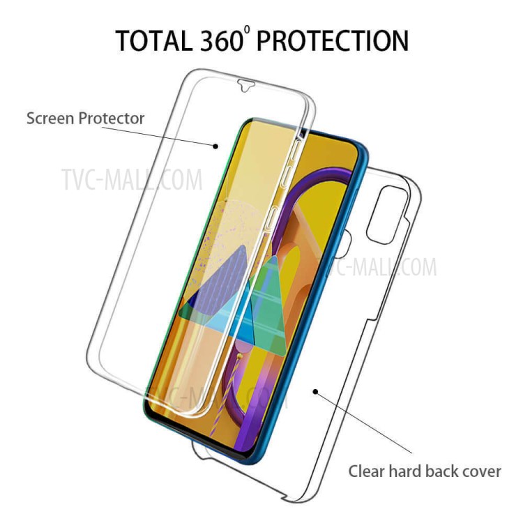 Detachable 2-in-1 Clear Shell Phone Case for Samsung Galaxy M31-2