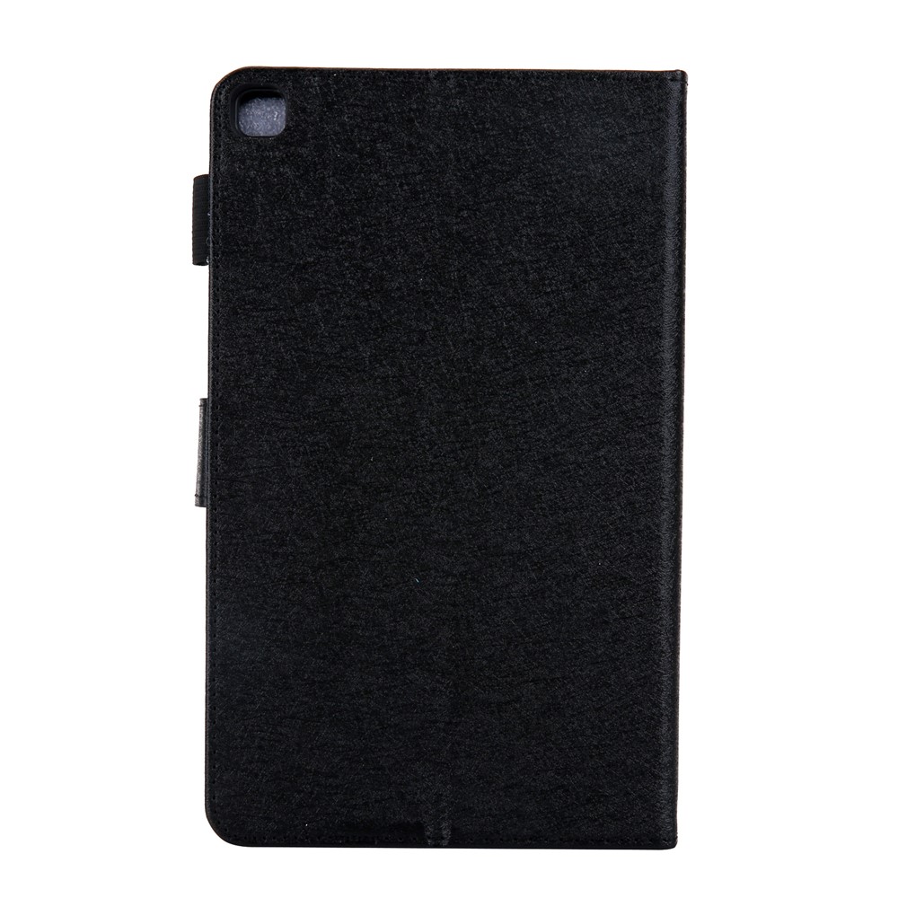 Linhas Concha Legal Textura De Couro Comprimido Para Samsung Galaxy Guia Um 8.0 Wi-Fi (2019) SM-T290 - Preto-3