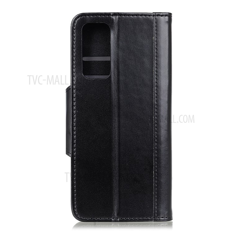 Wallet Stand Protective Leather Mobile Shell for Samsung Galaxy Note 20 - Black-3