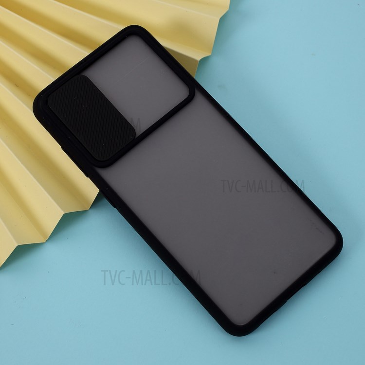 Shell Mate PC + TPU Con Cubierta De La Cámara De Deslizamiento Para La Galaxia S20 - Negro-5